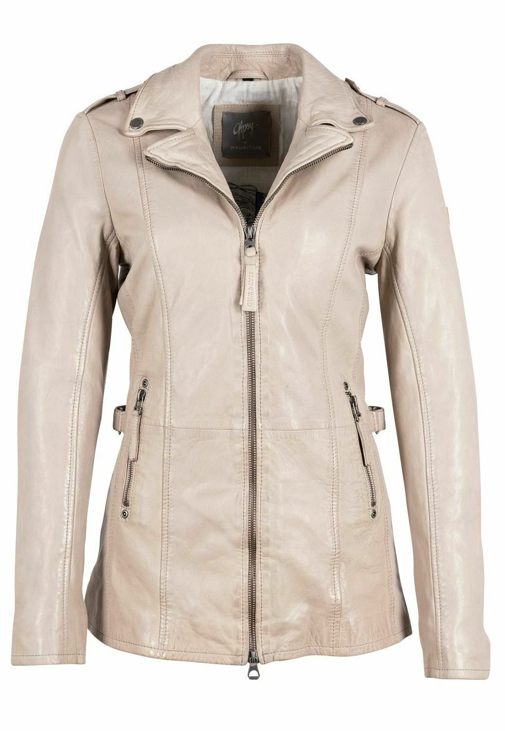 Wildleder Lederhemd Beige Damen Bomberjacke Vintage Wildleder