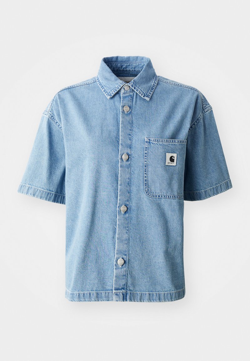 Carhartt WIP LOVILIA SHIRT - Button-down blouse - blue bleached/blue ...