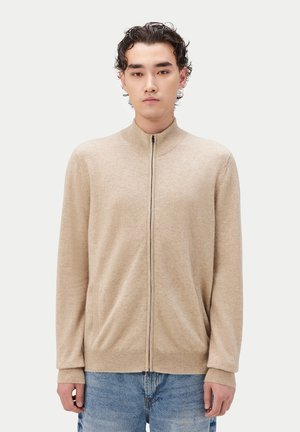 FULL-ZIP - Strickjacke - warm grey