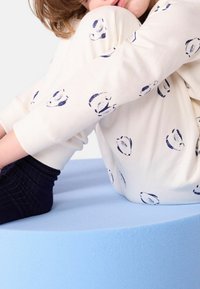Petit Bateau MOLLETON WARM PENGUINS - Pyjamas - milk/soir
