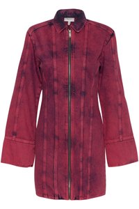 KAISER SHORT DRESS - Denim dress - pink acid wash