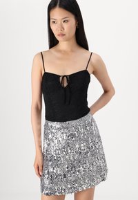 JJXX JXTARA SEQUIN - Minigonna - silver