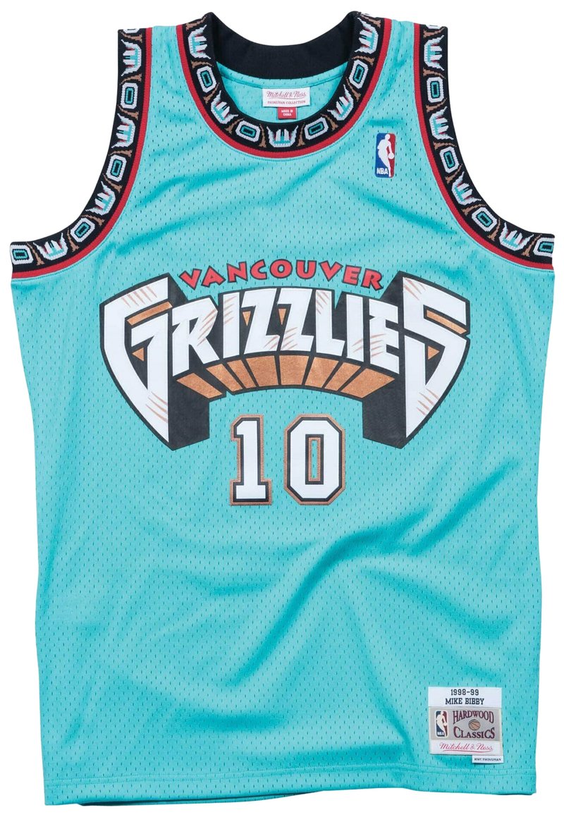 Mitchell & Ness VANCOUVER GRIZZLIES  MIKE BIBBY - Top - sky blue