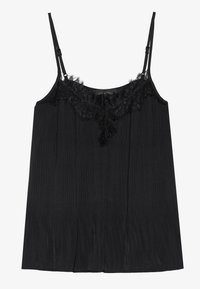 PLISSE TOP - Top - black
