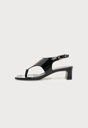 Stuart Weitzman, BABY BABETTE THONG - Sandalias de tacón - black
