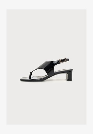 Stuart Weitzman, BABY BABETTE THONG - Sandalias de tacón - black