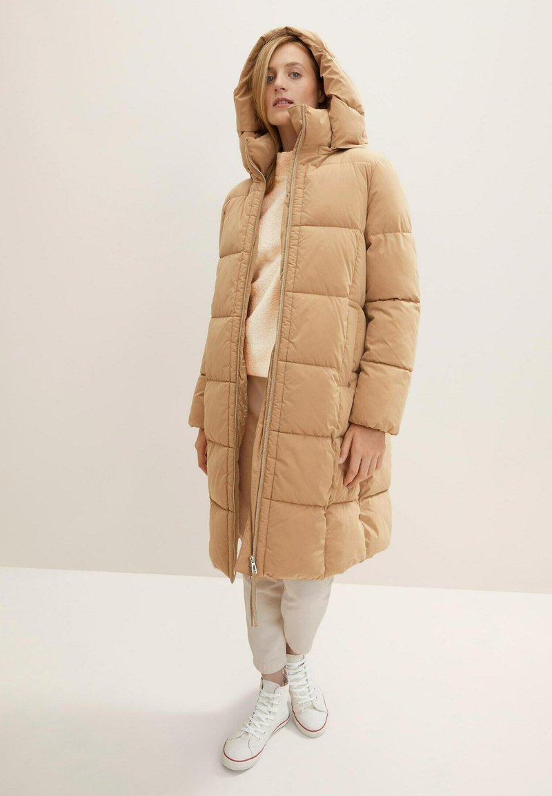 TOM TAILOR MIT ABNEHMBAREM SCHAL Winter coat soft light camel/beige