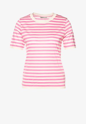Print T-shirt - pink/off white
