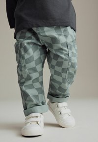 Next SET - Top s dlhým rukávom - blue checkerboard