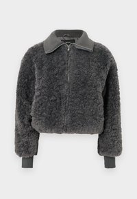 VMELLA SHORT JACKET - Talvejope - asphalt