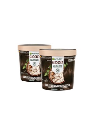 GARNIER GOOD COLORAZIONE PERMANENTE SENZA AMMONIACA, 90% DI ORIGINE NATURALE - 2 PACK - Tinte capelli - castano cioccolato