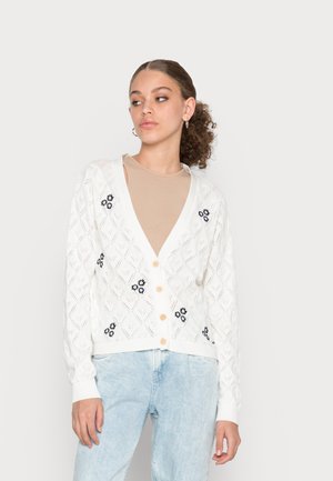 Pepe Jeans PINNA - Casaco de malha - off white
