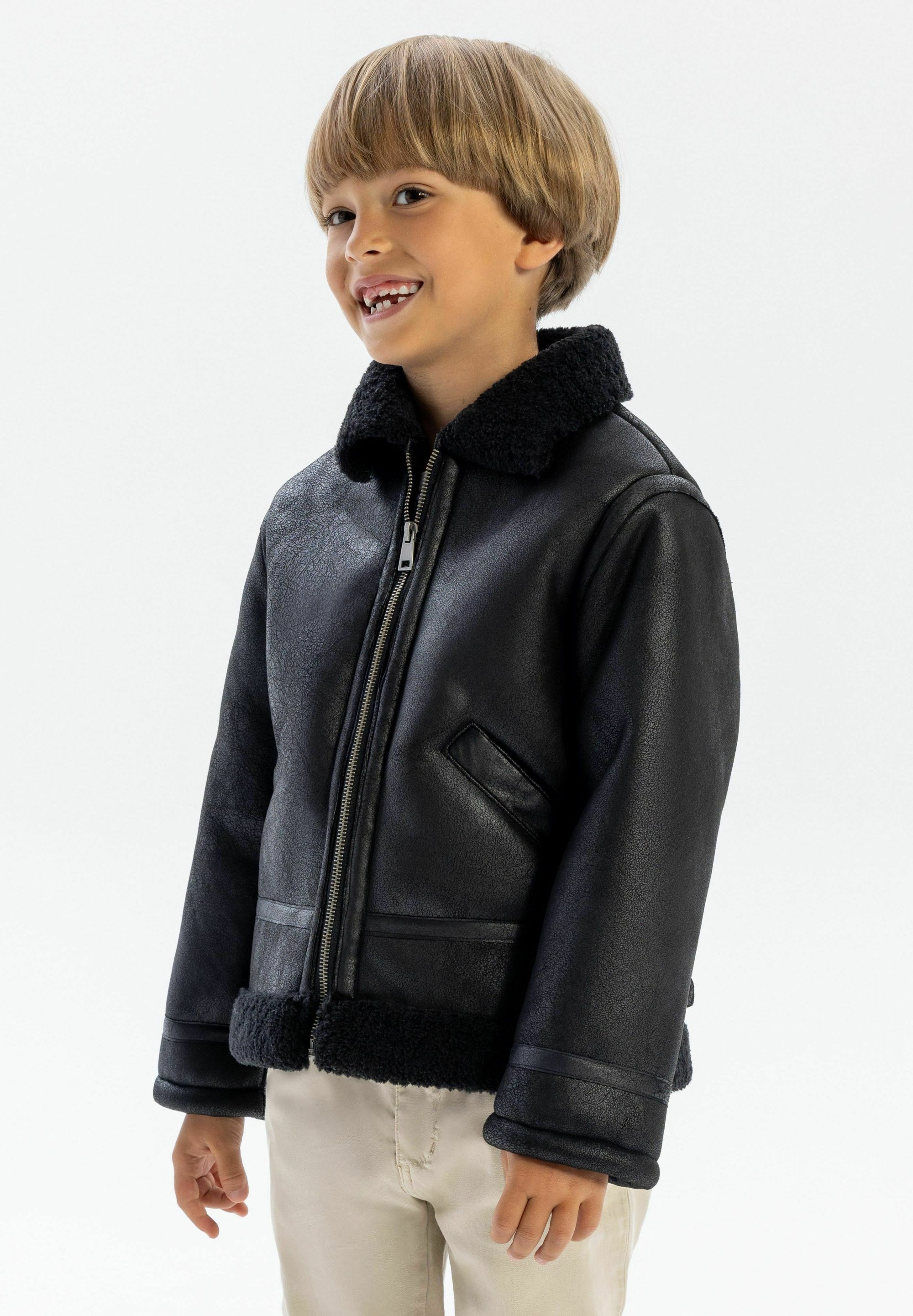 Veste Faux Cuir Pour Garçon Hawke & Co - Taille 5/6 Ans, Occasion Très Bon état