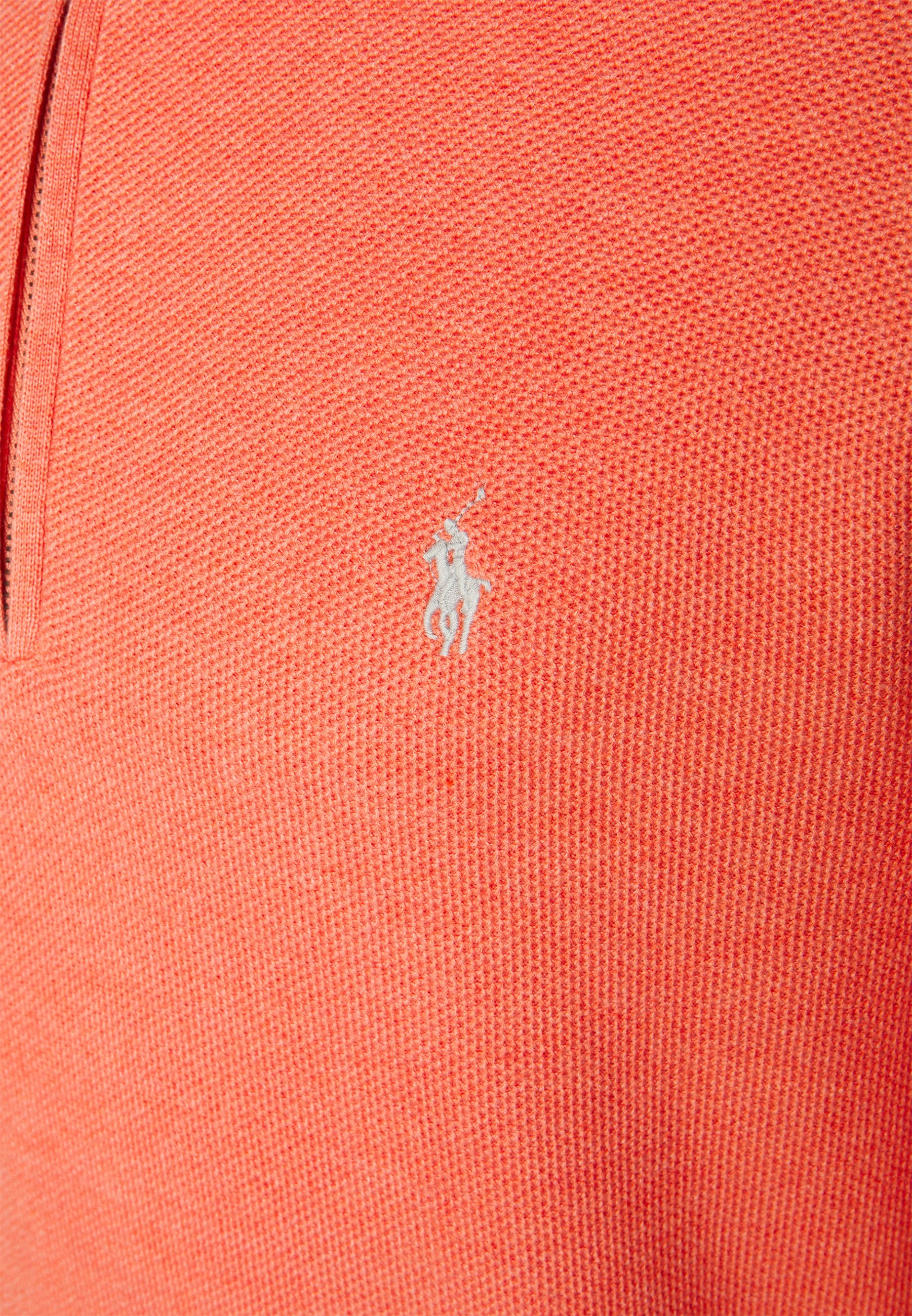 red polo half zip sweater