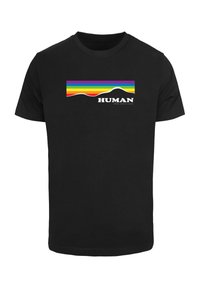 HUMAN PRIDE - Nyomott mintás póló - black