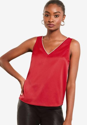 Lipsy V NECK REGULAR FIT - Blúzka - red
