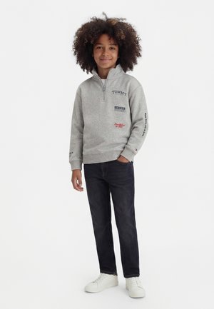Tommy Hilfiger MULTI HALF ZIP - Sweatshirt - mid grey heather