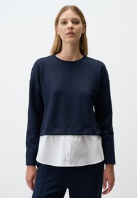 CREW NECK WITH DETAIL - Felpa - dark blue