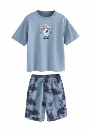 Next RELAXED FIT-SHORT SLEEVE SET - Treningo apatinė dalis - blue tie dye