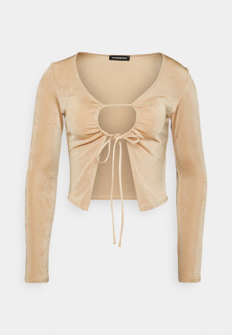 Even&Odd Μπλούζα με μακριά μανίκια - sand