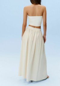 Next TEXTURED WITH BEADED - Jupe longue - ecru