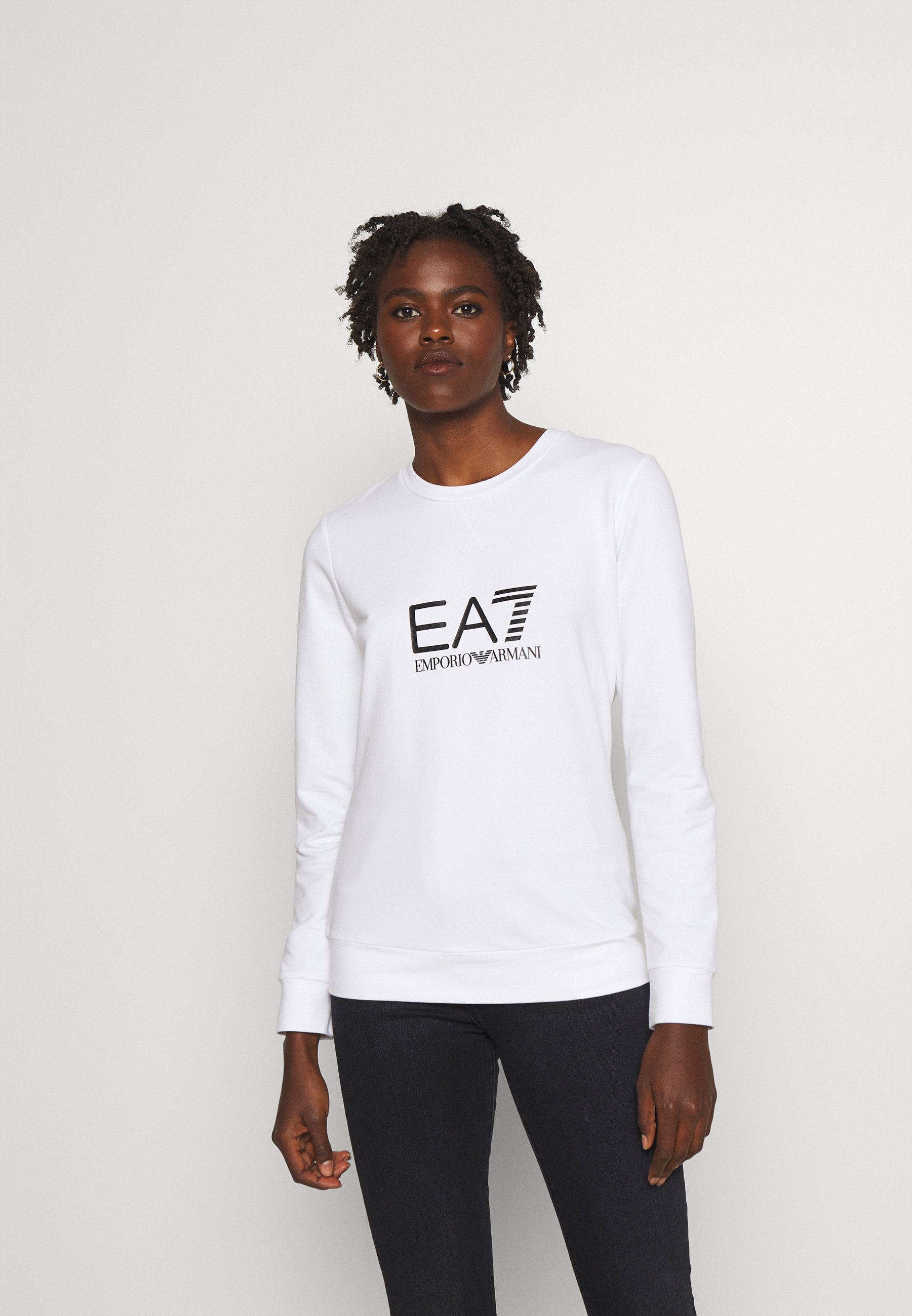 EA7 Armani Sudadera white/black/blanco - Zalando.es