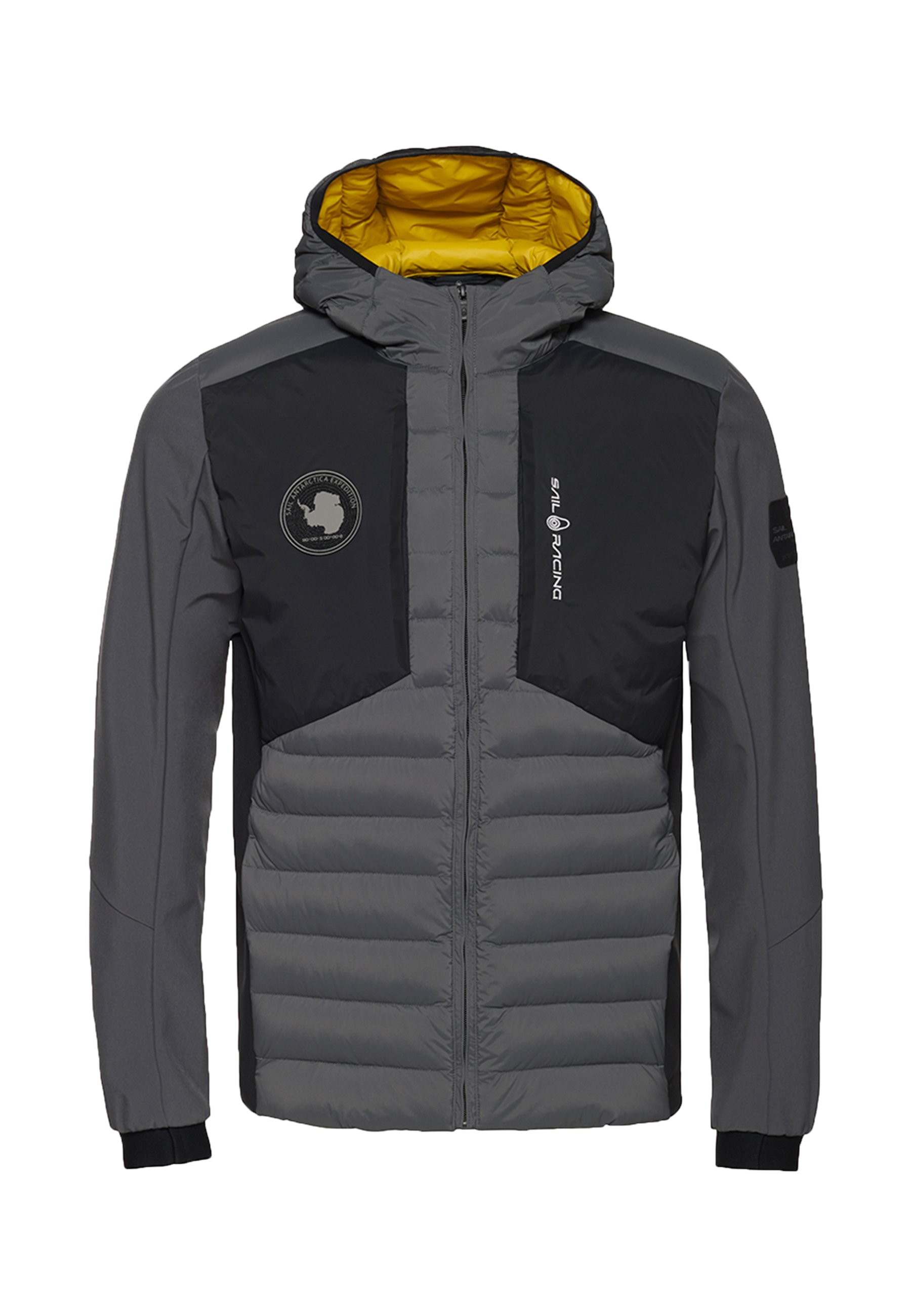 sail racing antarctica hybrid hooded jacket carbon