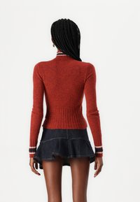 BDG Urban Outfitters ARGYLE  - Camisola - burgundy