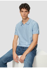 s.Oliver MIT MUSTER - Poloshirt - himmelblau