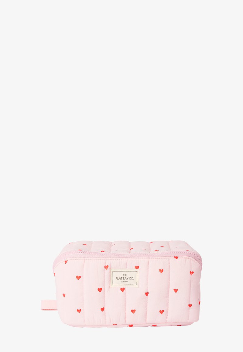 The Flat Lay Co. - MARSHMALLOW FLAT LAY MAKEUP BOX BAG - Toilettas - sweet pink hearts, Vergroten