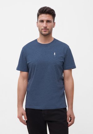 TREESHIRT - Basic T-shirt - navy mel