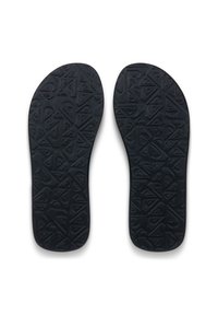 Μαύρα πέλματα παπουτσιών με υφή και γεωμετρικό σχέδιο, σχεδιασμένα για άνεση και υποστήριξη, κυρτωμένα στη μύτη και τη φτέρνα.