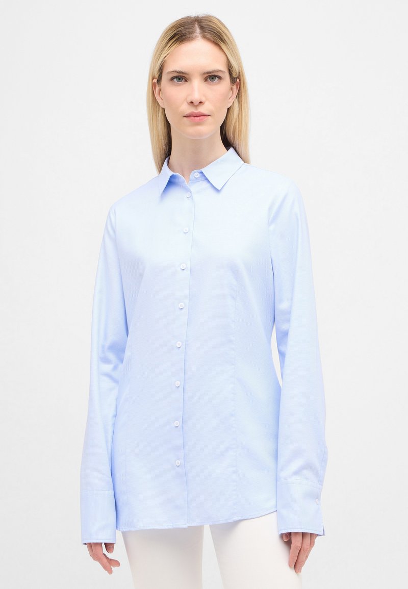 Eterna BAUMWOLLBLUSE - REGULAR FIT - Overhemdblouse - hellblau