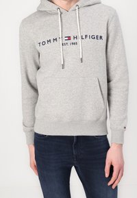 Tommy Hilfiger Felpa con cappuccio - mottled light grey