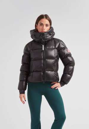 EZ BOXED CROP PUFFER  LUX - Dunjacka - black stone