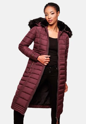 UMAY - Winter coat - dark red melange