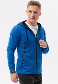 Ombre Felpa con zip - blue