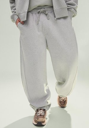 Bershka BALLOON - Trousers - dark grey