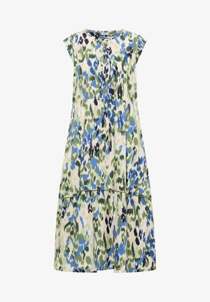 Cecil, MIDIKLEID MIT SPLIT NECK UND PRINT - Vestito casual - cashmere beige