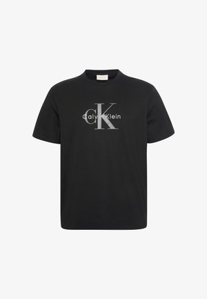 Calvin Klein Jeans HERO MONOLOGO TEE 20S - Marškinėliai su spaudiniu - black