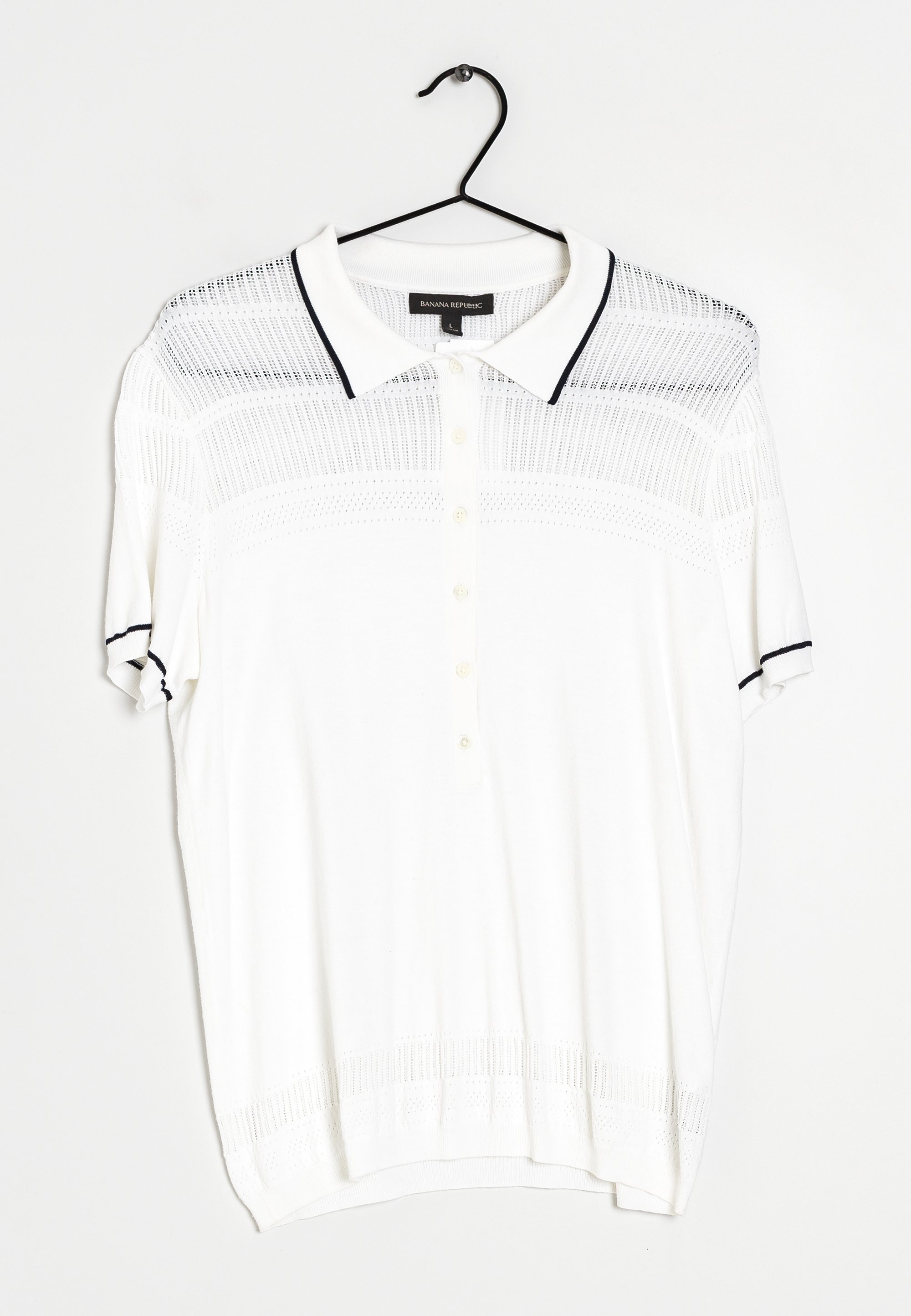 Banana Republic Polo shirt white (Pre-owned) Zalando