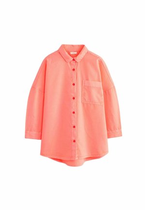 OVERSIZED 3-16YRS - Bluza z gumbi - coral pink