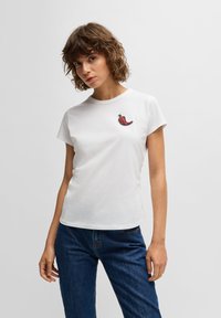 BOSS - ENDORA - Majica kratkih rukava s printom - white Minijatura 1