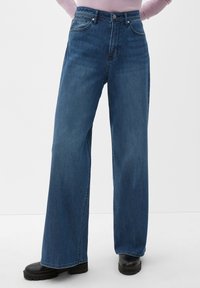 s.Oliver SURI: WIDE LEG MIT GLITZERGARN - Jeansy Dzwony