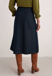 Seasalt Cornwall CAPRICCIO - Denimová sukně - blue dark indigo