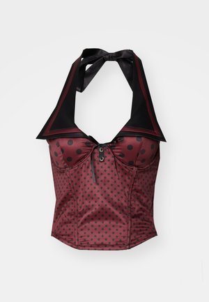 Jaded London GIRLFRIEND SAILOR COLLAR  - Top - bordeaux