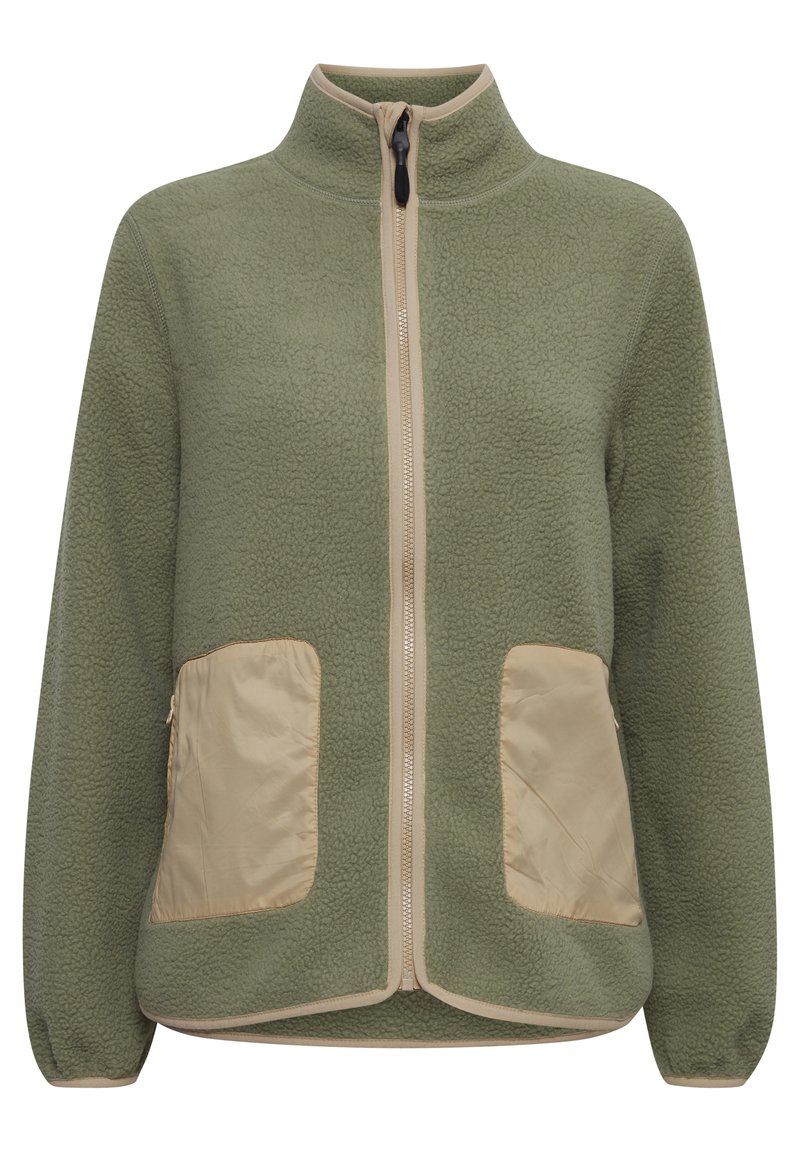Damen Sweatshirts | Fransa FRFXTIPOL 1 JACKET Fleecejacke oil green/grey denim - IE24936 Damen Sweatshirts | Fransa FRFXTIPOL 1 JACKET Fleecejacke oil green/grey denim - IE24936