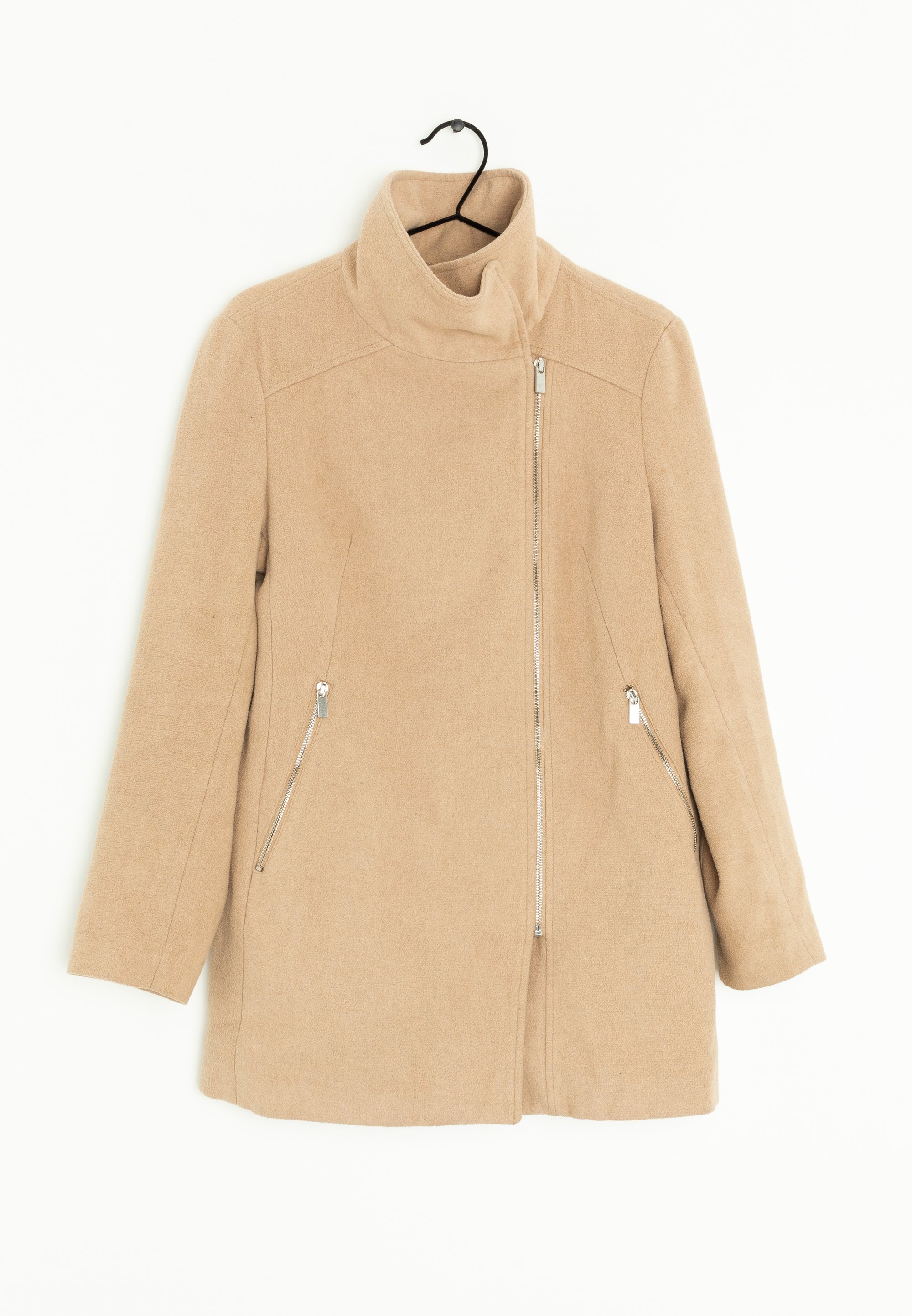 Bershka Kurzmantel beige (Pre-owned) Zalando
