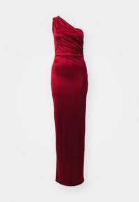 WEDDING IVY ASYMMETRIC MAXI - Φόρεμα από ζέρσεϊ - wine