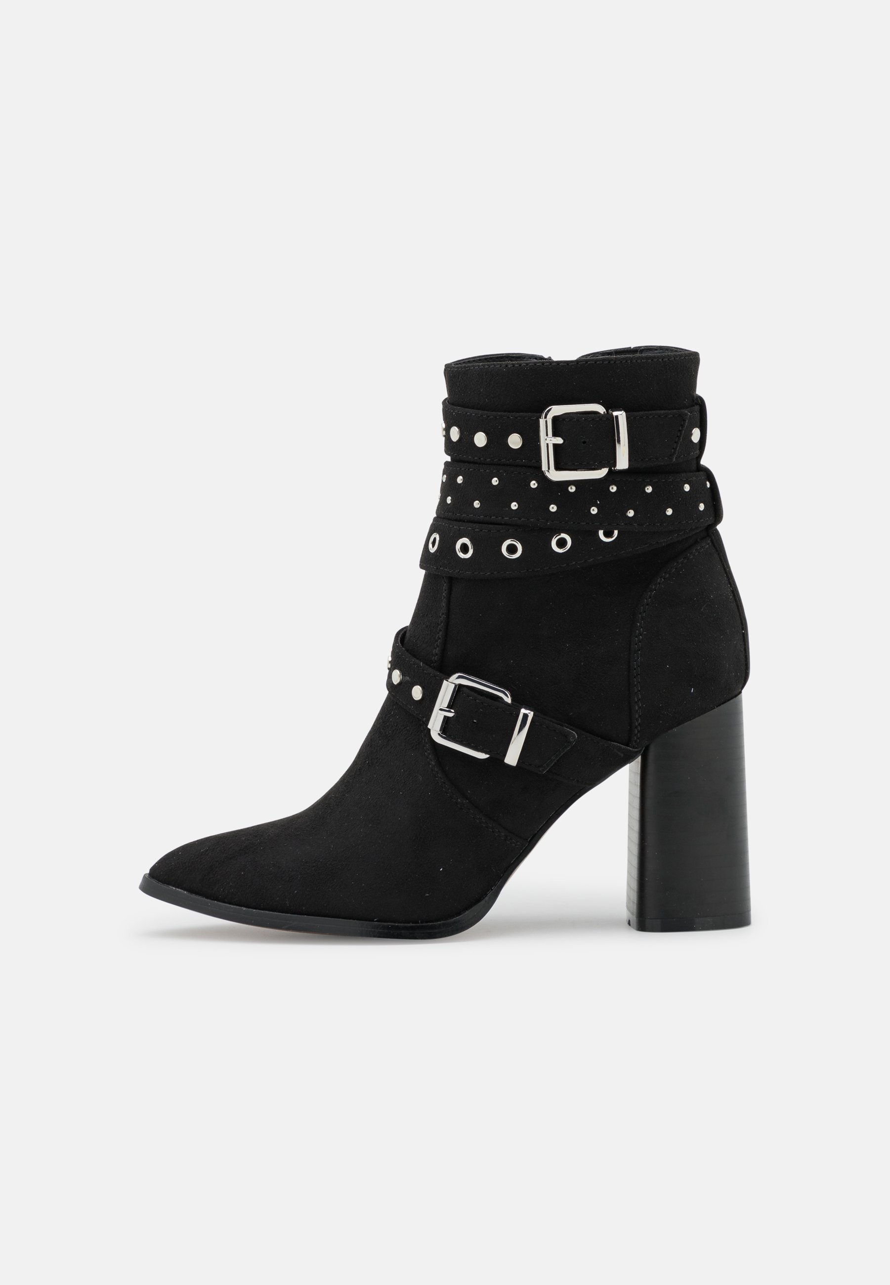 Black heeled ankle boots